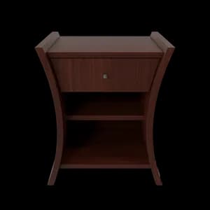 The Bedside Table in African Cherry is a stylish and functional addition to your bedroom, providing convenient storage space and a touch of elegance.