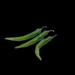 Spicy green chili pepper, ideal for adding heat to your favorite recipes.
